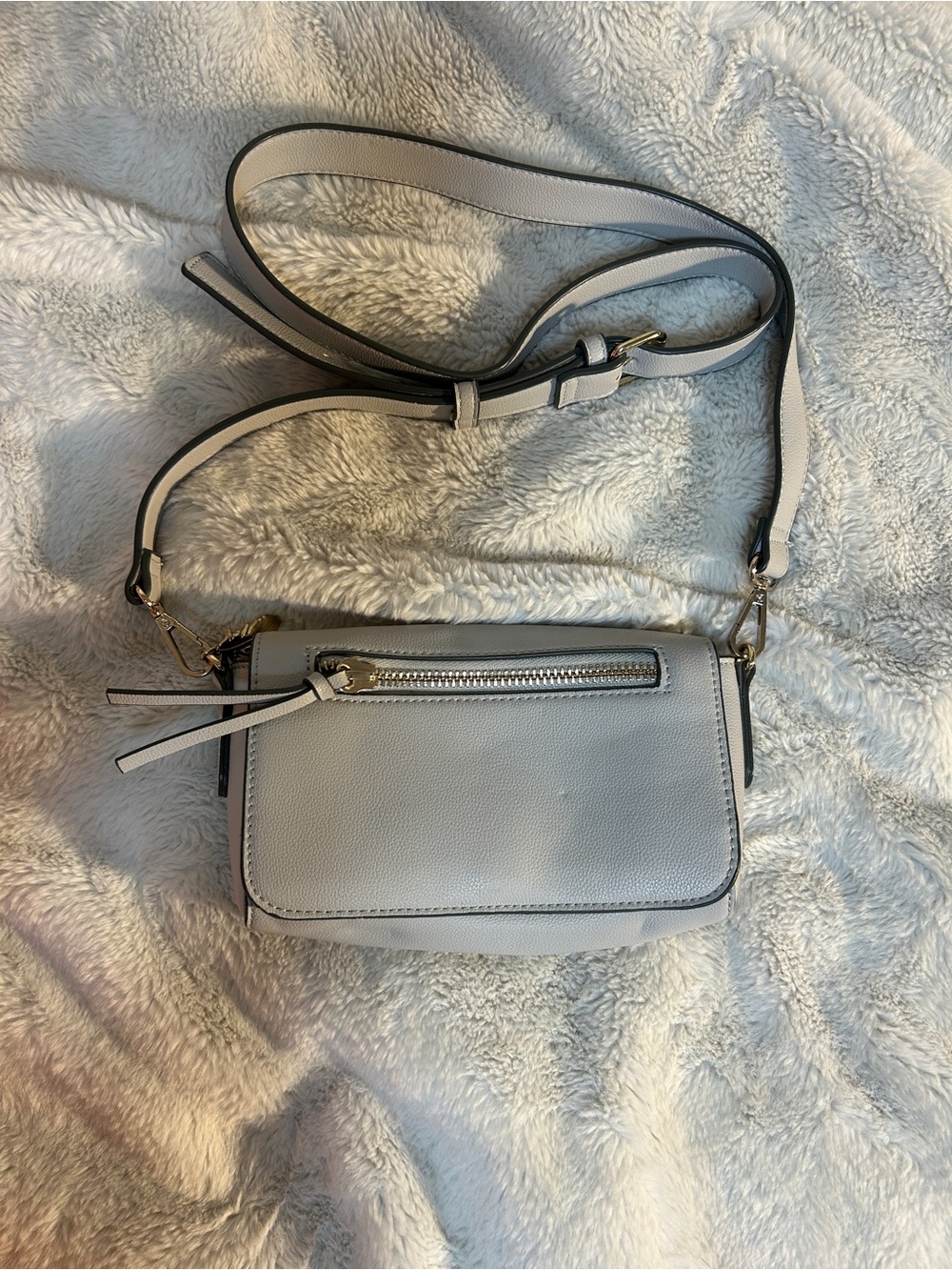 Indigo Crossbody Bag in Light Gray